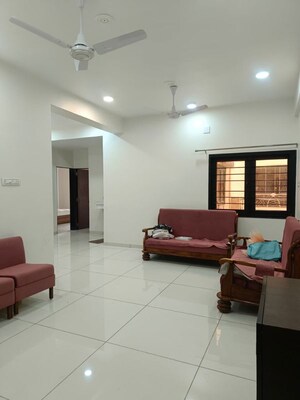 Living Room in 3 BHK Apartment at Thaltej – for Rent