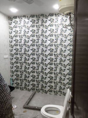 Bathroom in 1 BHK Builder Floor at Greater Kailash I – for Rent