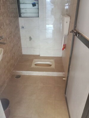 Bathroom in 1 BHK Apartment at Navkar Tower Part 1, Naigaon East – for Rent