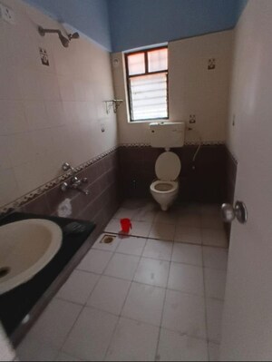 Bathroom in 3 BHK Apartment at Bramha Avenue, Kondhwa – for Rent