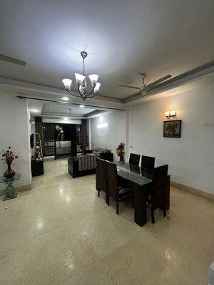 Living Room in 3 BHK Builder Floor at East Of Kailash – for Rent