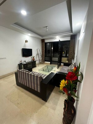 Living Room in 3 BHK Builder Floor at East Of Kailash – for Rent
