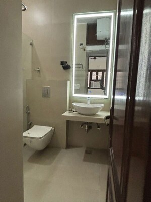Bathroom in 3 BHK Builder Floor at Malviya Nagar – for Rent