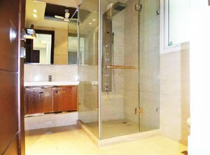 Bathroom in 4 BHK Builder Floor at Safdarjung Development Area – for Rent