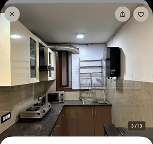 Living Room in 3 BHK Builder Floor at Malviya Nagar – for Rent