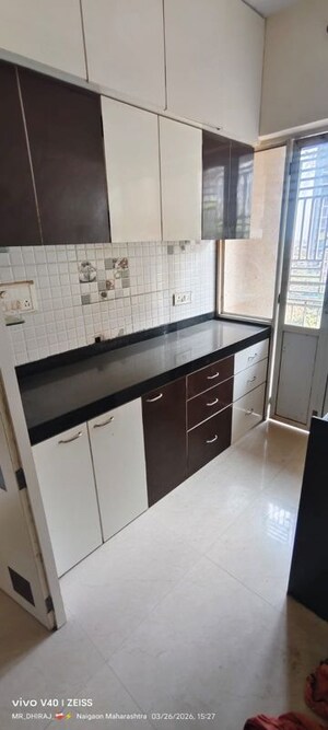 Kitchen in 1 BHK Apartment at JSB Nakshatra Greens, Naigaon East – for Rent