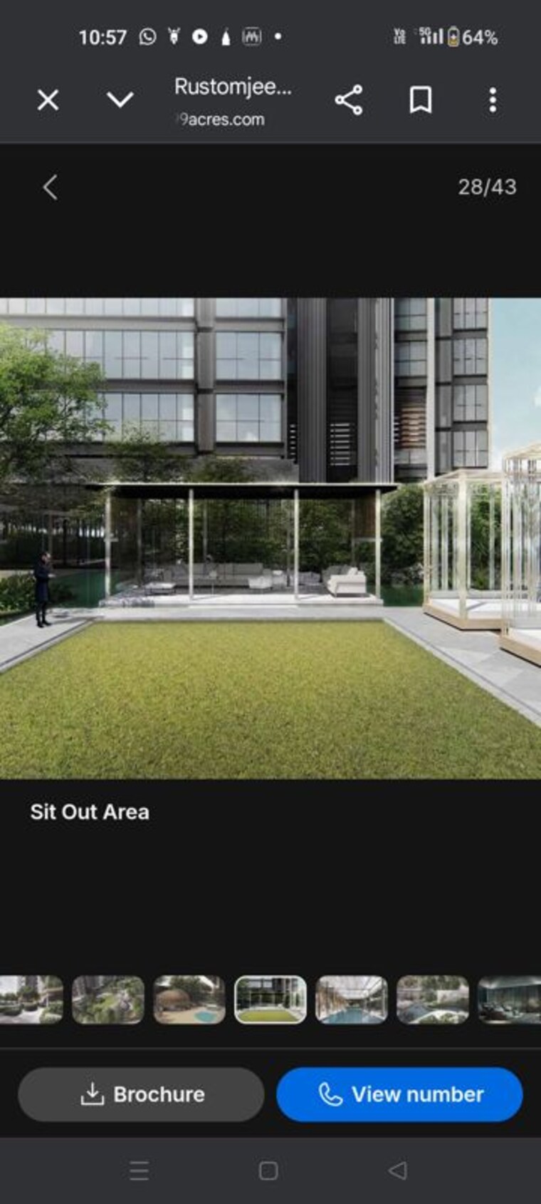 Swimming Pool, rustomjee-crown 4 Bedroom 2170 Sq.Ft. Apartment In Prabhadevi Mumbai 10216798