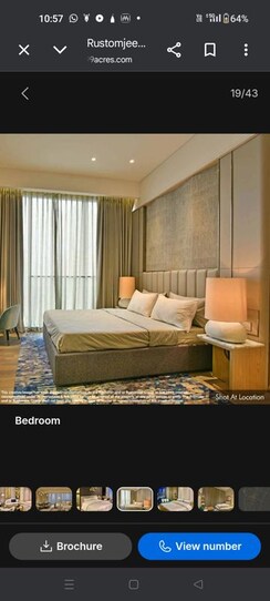 4 BHK + Pooja Room,Study Room,Extra Room Apartment For Rent in Rustomjee Crown