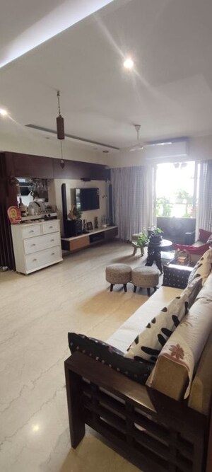 Living Room in 3 BHK Apartment at Adani Group Western Heights, Andheri West – for Rent