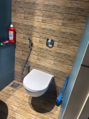 Bathroom in 1 BHK Apartment at Lodha Crown Quality Homes, Majiwada – for Rent