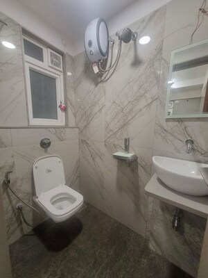 Bathroom in 1 BHK Apartment at Srishti Elegance, Bhandup West – for Rent