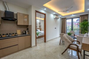 Living Room in 1 BHK Builder Floor at Sushant Lok 2, Sector 57 – for Rent