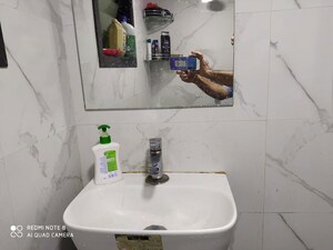 Bathroom in 1 BHK Apartment at Srishti Elegance, Bhandup West – for Rent