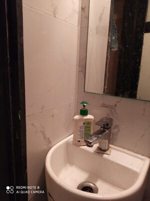 Bathroom in 1 BHK Apartment at Srishti Elegance, Bhandup West – for Rent