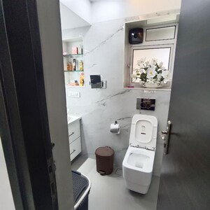 Bathroom in 2 BHK Apartment at Evershine Embassy, Andheri West – for Rent