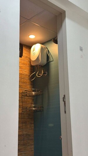 Bathroom in 1 BHK Apartment at Lodha Crown Quality Homes, Majiwada – for Rent