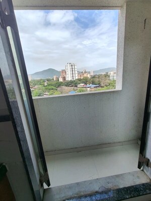 Balcony in 2 BHK Apartment at Dynamic Crest, Shilphata – for Rent