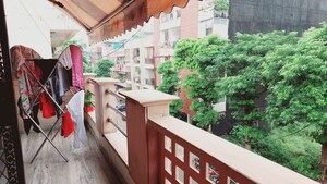 Balcony in 1 BHK Builder Floor at Sai Enclave Niti Khand, Niti Khand – for Rent