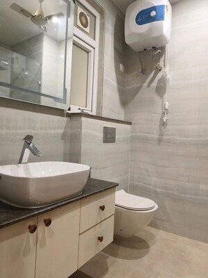 Bathroom in 3 BHK Builder Floor at Sushant Lok Iii – for Sale