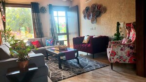 Living Room in 2 BHK Builder Floor at Sushant Lok I – for Rent