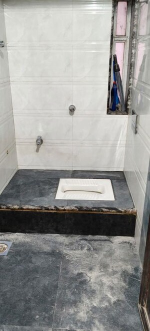 Bathroom in 2 BHK Apartment at Om Balaji Kripa CHS, Nerul Sector 19 – for Rent