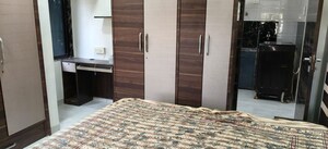 Bedroom in 2 BHK Apartment at Om Balaji Kripa CHS, Nerul Sector 19 – for Rent