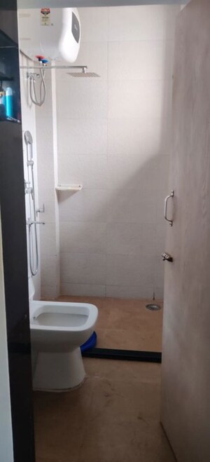 Bathroom in 2 BHK Apartment at Om Balaji Kripa CHS, Nerul Sector 19 – for Rent