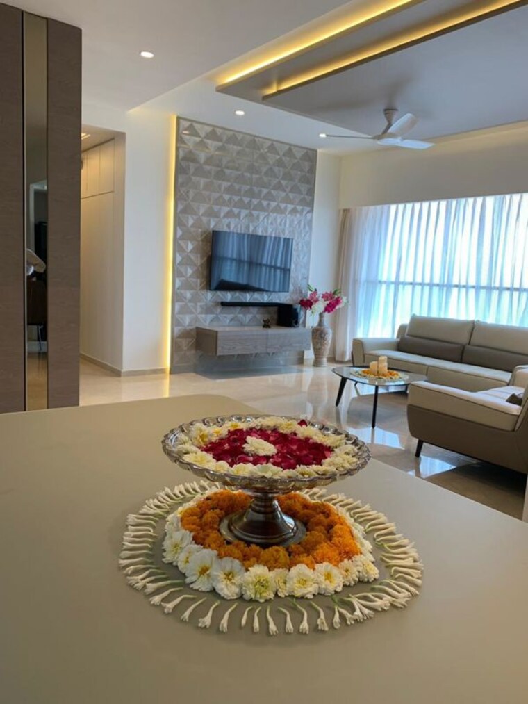 Living Room, omkar-alta-monte 3.5 Bedroom 1450 Sq.Ft. Apartment In Malad East Mumbai 10217565