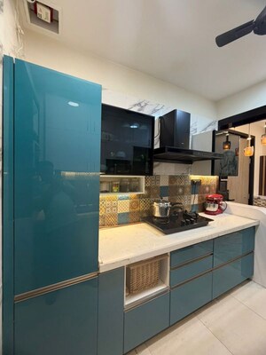 Kitchen in 2 BHK Apartment at Soham Tropical Lagoon, Ghodbunder Road – for Rent