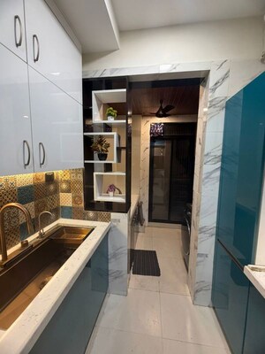 Kitchen in 2 BHK Apartment at Soham Tropical Lagoon, Ghodbunder Road – for Rent