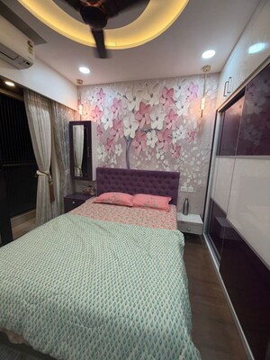 Bedroom in 2 BHK Apartment at Soham Tropical Lagoon, Ghodbunder Road – for Rent