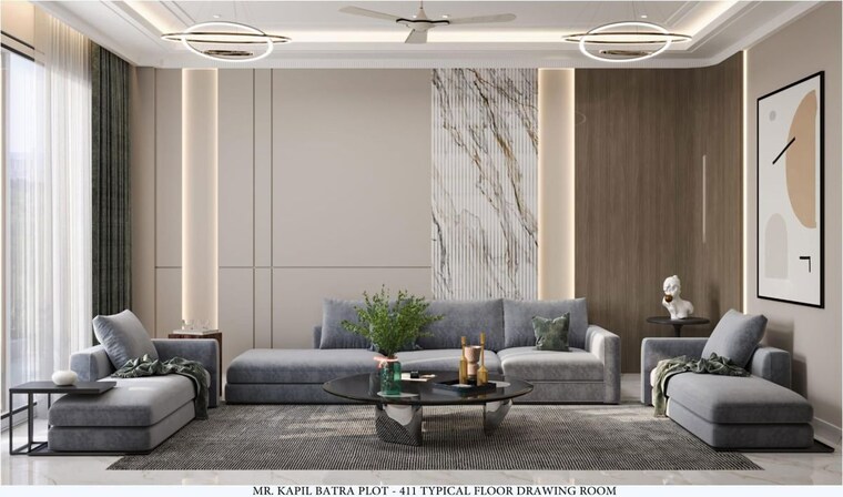 Living Room, gls-arawali-city 2 Bedroom 850 Sq.Ft. Apartment In Sohna Sector 4 Gurgaon 10217595