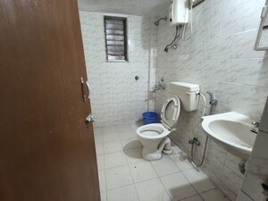 Bathroom in 3 BHK Apartment at Abhay CHS, Vashi Sector 29 – for Rent