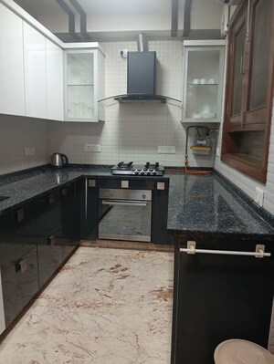 Kitchen in 3 BHK Builder Floor at Defence Colony – for Rent