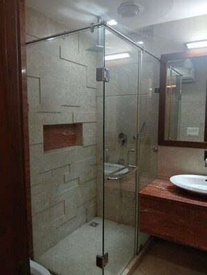 Bathroom in 3 BHK Builder Floor at Defence Colony – for Rent
