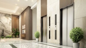 Building Lobby in 2 BHK Apartment at Kumar Parc Residences, Hadapsar – for Sale
