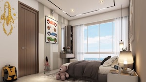 Bedroom in 3 BHK Apartment at Kumar Parc Residences, Hadapsar – for Sale