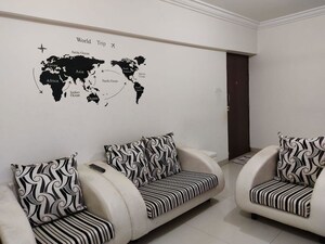 Living Room in 2 BHK Apartment at Supreme Palms 2, Balewadi – for Rent