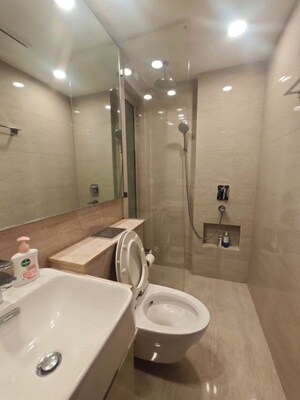 Bathroom in 1 BHK Apartment at Sheth Vasant Oasis Camelia, Andheri East – for Rent