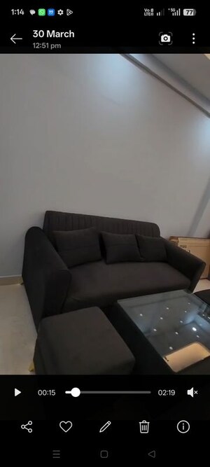 Bedroom in 2 BHK Apartment at Signature Global Prime, Sector 63a – for Rent