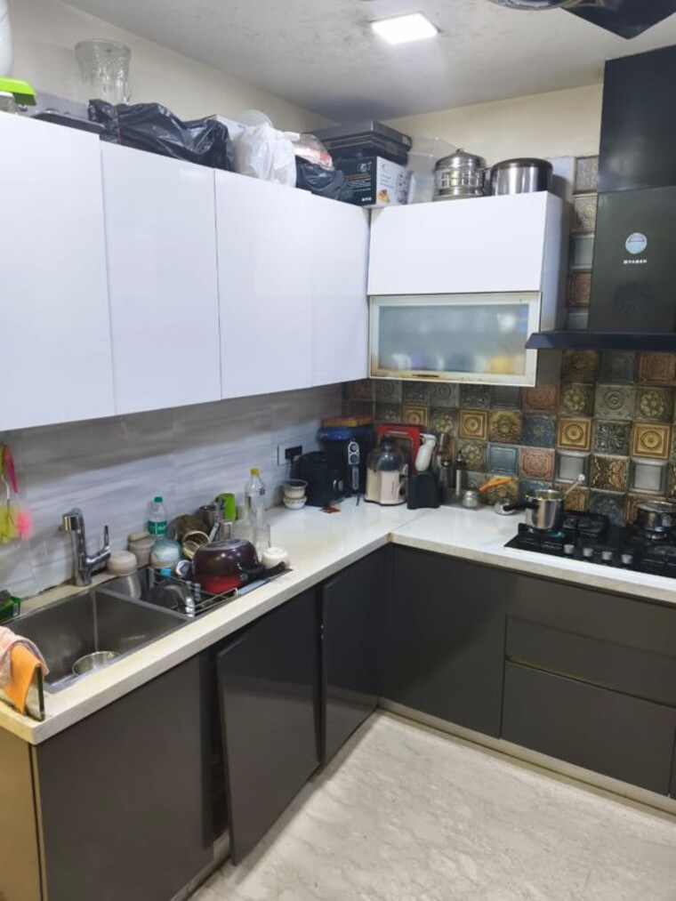 Kitchen, lajpat nagar 4 3 Bedroom 1300 Sq.Ft. Builder Floor In Lajpat Nagar 4 Delhi 10217994