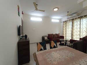 Living Room in 2 BHK Apartment at Metro The Palms, Nerul – for Rent