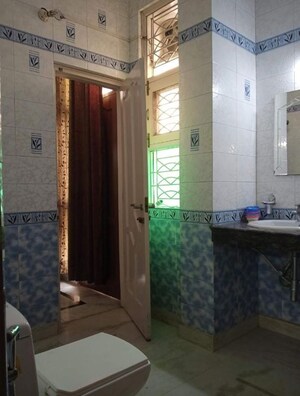 Bathroom in 2 BHK Builder Floor at East Of Kailash – for Rent