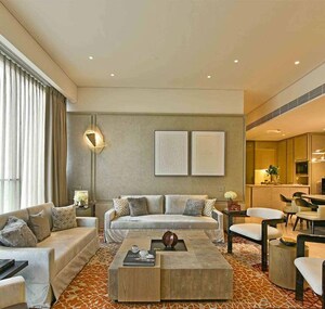 Living Room in 4 BHK Apartment at Rustomjee Crown, Prabhadevi – for Rent