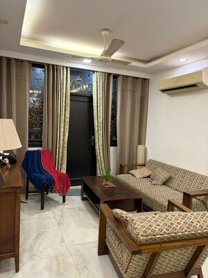 Living Room in 3 BHK Builder Floor at East Of Kailash – for Rent