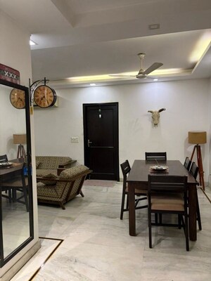 Living Room in 3 BHK Builder Floor at East Of Kailash – for Rent