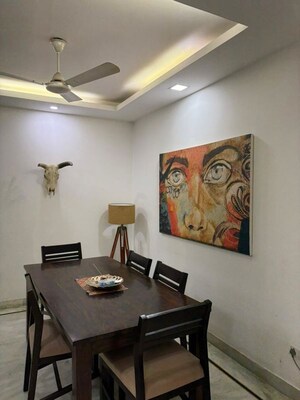 Living Room in 3 BHK Builder Floor at East Of Kailash – for Rent