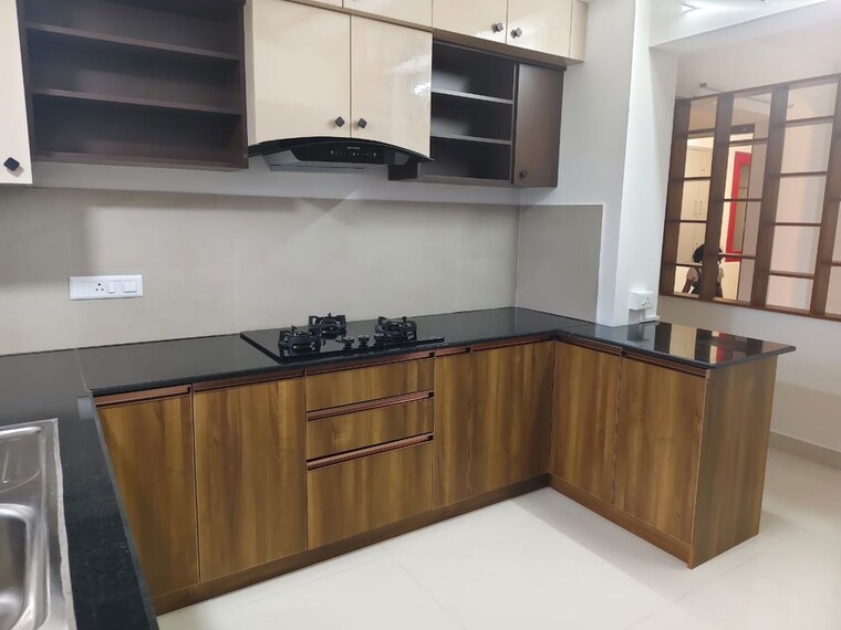 Kitchen, kulathoor 3 Bedroom 1500 Sq.Ft. Apartment In Kulathoor Thiruvananthapuram 10218094
