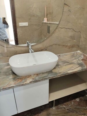 Bathroom in 4 BHK Builder Floor at Kailash Hills – for Rent