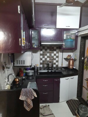 Kitchen in 1 RK Apartment at Shree Sai Usha Complex, Bhandup West – for Sale